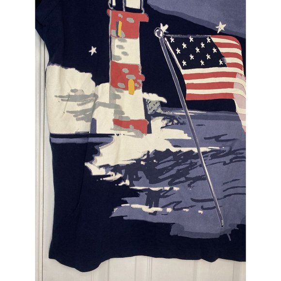 Polo Ralph Lauren Short Sleeve Polo Shirt Nautical Captain Sailor Bear Blue 2XL - Picture 15 of 15